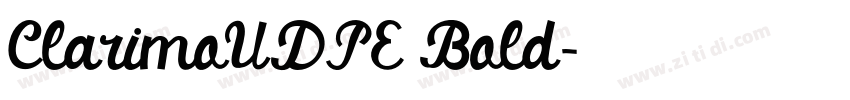 ClarimoUDPE Bold字体转换